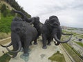 Russia, Russian Federation. Khanty-Mansiysk , national park and huge mammoth monument