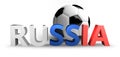 Russia russian Football soccer sports realistic 3D render