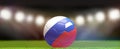 Russia russian soccer football ball 3d rendering