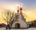 RUSSIA, SAINT PETERSBURG - FEBRUARY 19, 2023: Orthodox church in the city