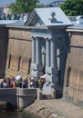 Russia Saint Petersburg July 2016 the Peter and Paul fortress entrance