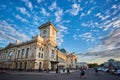 RUSSIA, SAINT-PETERSBURG - JUNE 17, 2017. Vitebsky railway station. Royalty Free Stock Photo
