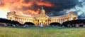 Russia - Saint Petersburg, Kazan cathedral at sunrise, nobody Royalty Free Stock Photo