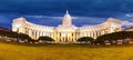 Russia - Saint Petersburg, Kazan cathedral at sunrise, nobody Royalty Free Stock Photo