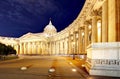 Russia - Saint Petersburg, Kazan cathedral at sunrise, nobody Royalty Free Stock Photo