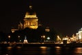 Russia: Saint Petersburg by Night Royalty Free Stock Photo