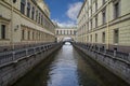 Russia, Saint-Petersburg, Winter Canal near Neva