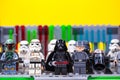 SAMARA, DECEMBER 18, 2019. Constructor Lego Star Wars. Officers of the first galactic Empire Royalty Free Stock Photo