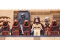 RUSSIA, SAMARA, FEBRUARY 15, 2020 - Lego Minifigures. Star Wars characters, inhabitants of the planet Tatooine