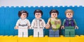 RUSSIA, SAMARA, FEBRUARY 15, 2020 - Lego Star Wars Minifigures from different Princess Leia Organo