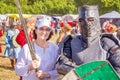 an ethno-historical holiday with a reconstruction of the battle of Timur and Tokhtamysh in 1391. Joint photo with the participant