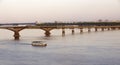 Russia ,Saratov bridge road bridge across the Volga 25 05 2016