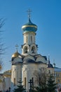 RUSSIA, SERGIEV POSAD, February 22, 2020: Holy Trinity-St. Sergius Lavra. Church in Honor of the Descent of the Holy Spirit