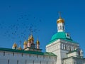 RUSSIA, SERGIEV POSAD, February 22, 2020: Holy Trinity-St. Sergius Lavra. Entrance to the monastery Royalty Free Stock Photo