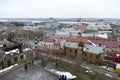 Russia, Siberia, Tomsk, top view of the city