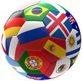 Russia soccer football ball 3d rendering