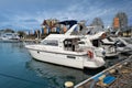 Russia, Sochi -April 13, 2023, seaport, Ships and yachts at the pier