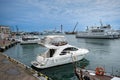 Russia, Sochi -April 13, 2023, seaport, Ships and yachts at the pier