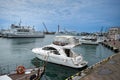 Russia, Sochi -April 13, 2023, seaport, Ships and yachts at the pier