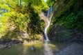 Orekhovsky Waterfall on Bezumenk's river - natural sight in the neighborhood of the city Sochi