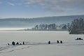 Fishing on Siberian ice