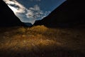 Moonlight night in the Altai Mountains