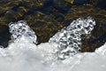 Russia, Southern Urals, Chelyabinsk region. Thin autumn ice of the lake Uvildy