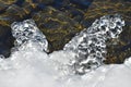 Russia, Southern Urals, Chelyabinsk region. Thin autumn ice of the lake Uvildy