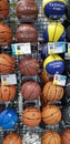 Balls in a sports store