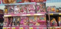 Barbie and Evi dolls on store shelves