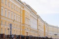 07.01.2021 Russia St. Petersburg. Building architecture. Fontanka embankment. Tour of rivers and canals Royalty Free Stock Photo