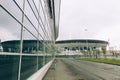 Russia, St. Petersburg, 2016: Construction New Zenit Stadium Zenith Arena, UEFA, Gazprom-Arena Royalty Free Stock Photo