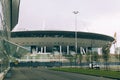 Russia, St. Petersburg, 2016: Construction New Zenit Stadium Zenith Arena, UEFA, Gazprom-Arena Royalty Free Stock Photo