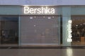 RUSSIA, ST. PETERSBURG - March 09, 2022: Economic sanctions. Closed store Bershka in the shopping center Mega Dybenko