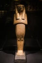 Russia, St. Petersburg - March 10, 2023: Figurine of an owl woman in the Museum of Ancient Egypt