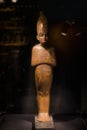 Russia, St. Petersburg - March 10, 2023: Figurine of the pharaoh in the Museum of Ancient Egypt