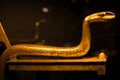 Russia, St. Petersburg - March 10, 2023: Figurine of a snake in the Museum of Ancient Egypt