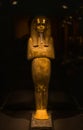 Russia, St. Petersburg - March 10, 2023: Golden figurine of an Egyptian