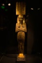 Russia, St. Petersburg - March 10, 2023: Golden figurine of an Egyptian