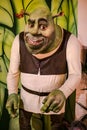 Russia, St. Petersburg - March 10, 2023: Statue of Shrek, cartoon character