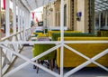 Russia, St. Petersburg - May 5, 2023: Interior of a summer cafe