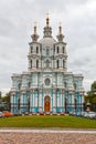 Russia, St. Petersburg. Smolny Cathedral (Church of the Resurrection) Royalty Free Stock Photo