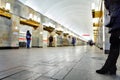 Russia, St. Petersburg, station underground metro.