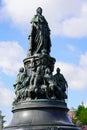 07.01.2021 Russia St. Petersburg. View of Monument to Catherine the Great