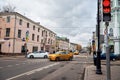 Russia. Streets and houses in Moscow in the area of Chistye Prudy. November 18, 2017