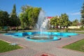 Russia. Tambov. Fountain in city park