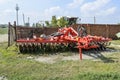 Soil disintegrator, deep loosener on the trailer.