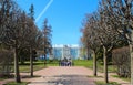 Russia, Tsarskoye Selo. The Catherine park and Catherine Palace.
