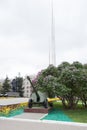 Russia, Tula, May 11, 2019 Monument to soldiers who died in the Great Patriotic War. Three bayonets Royalty Free Stock Photo