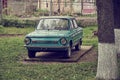 Restored Retro car ZAZ-968M.Soviet compact car of small class. Royalty Free Stock Photo